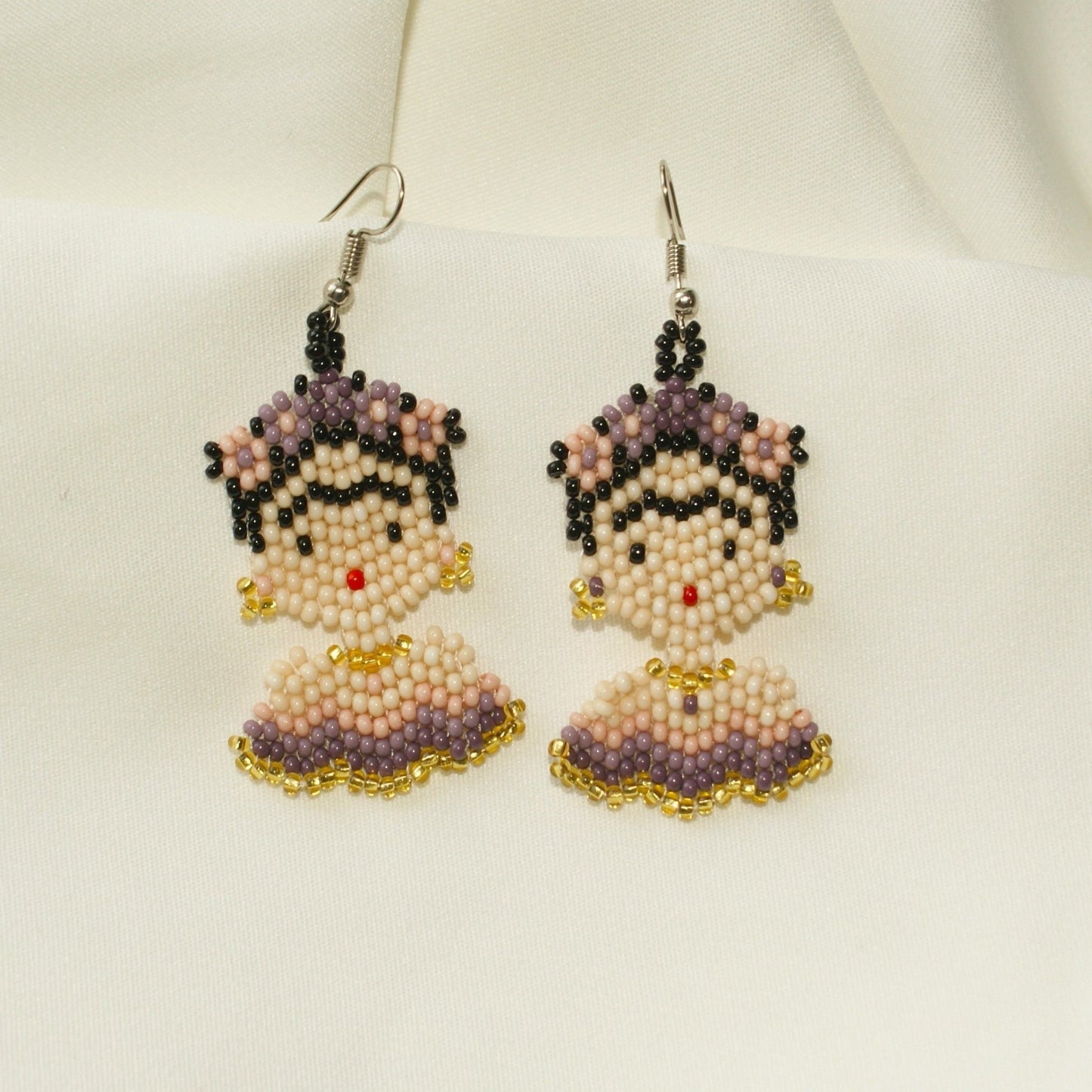 Beaded øredobber Frida Kahlo - EVOMAREVOMAR