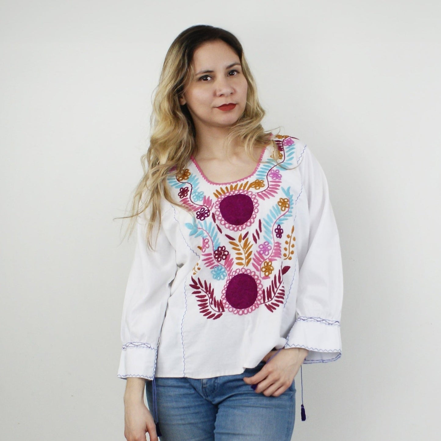 Håndbrodert Bluse Michell EVOMAR