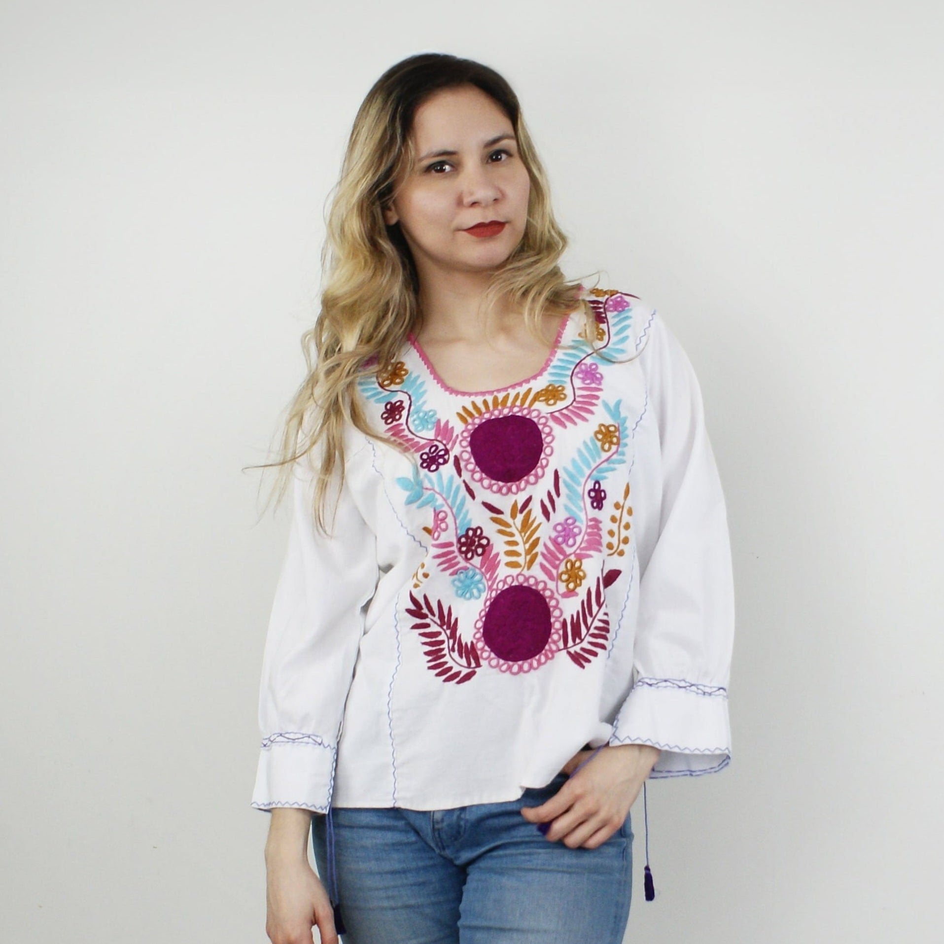 Håndbrodert Bluse Michell EVOMAR