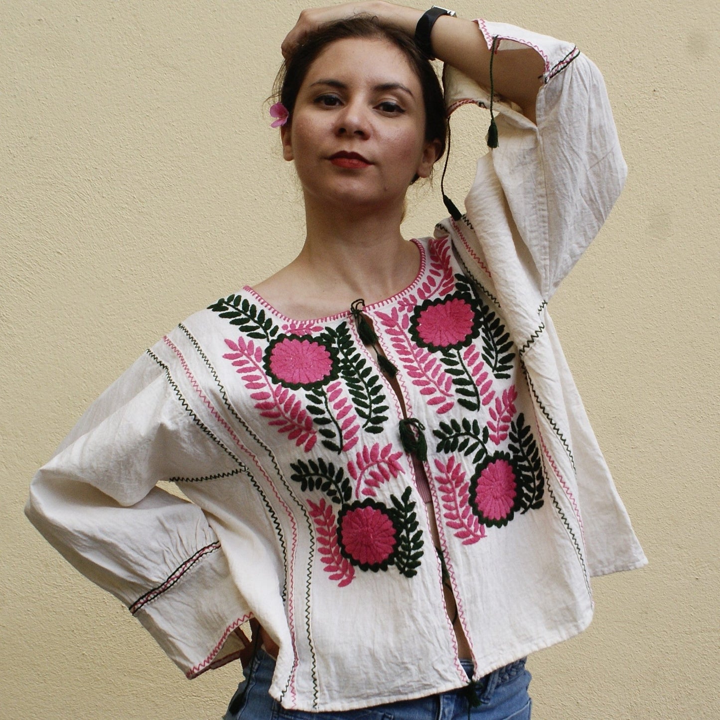 Håndbrodert Sommer Top (Ny) EVOMAR
