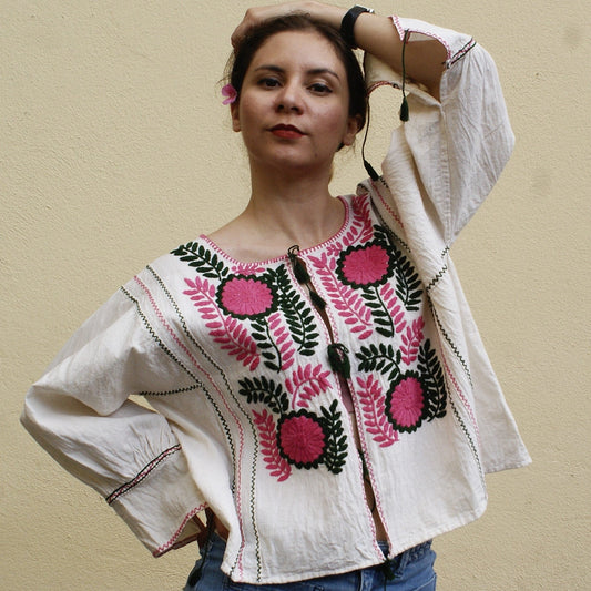 Håndbrodert Sommer Top (Ny) EVOMAR