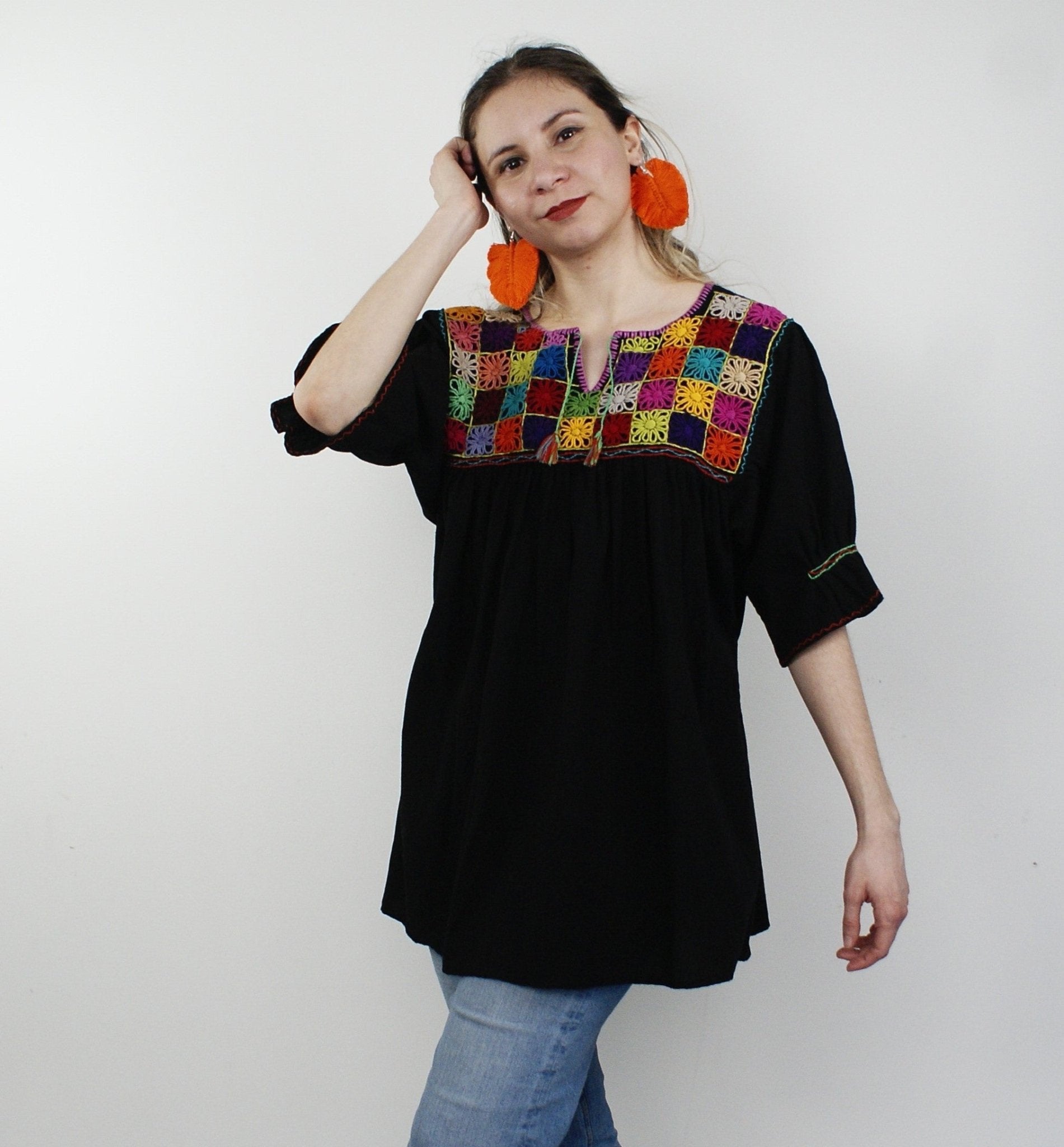 Håndbrodert Bluse Rococo EVOMAR