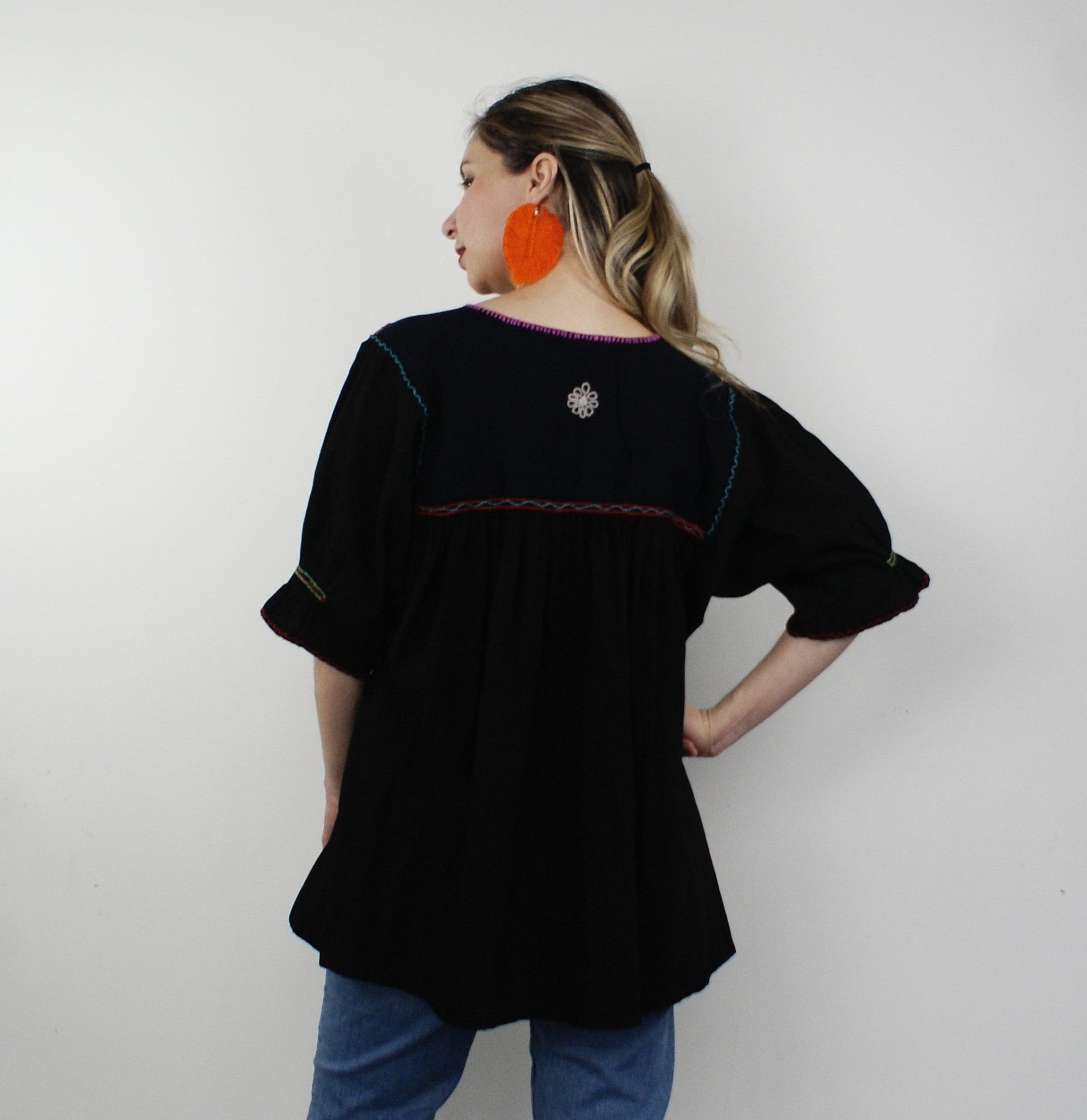 Håndbrodert Bluse Rococo EVOMAR