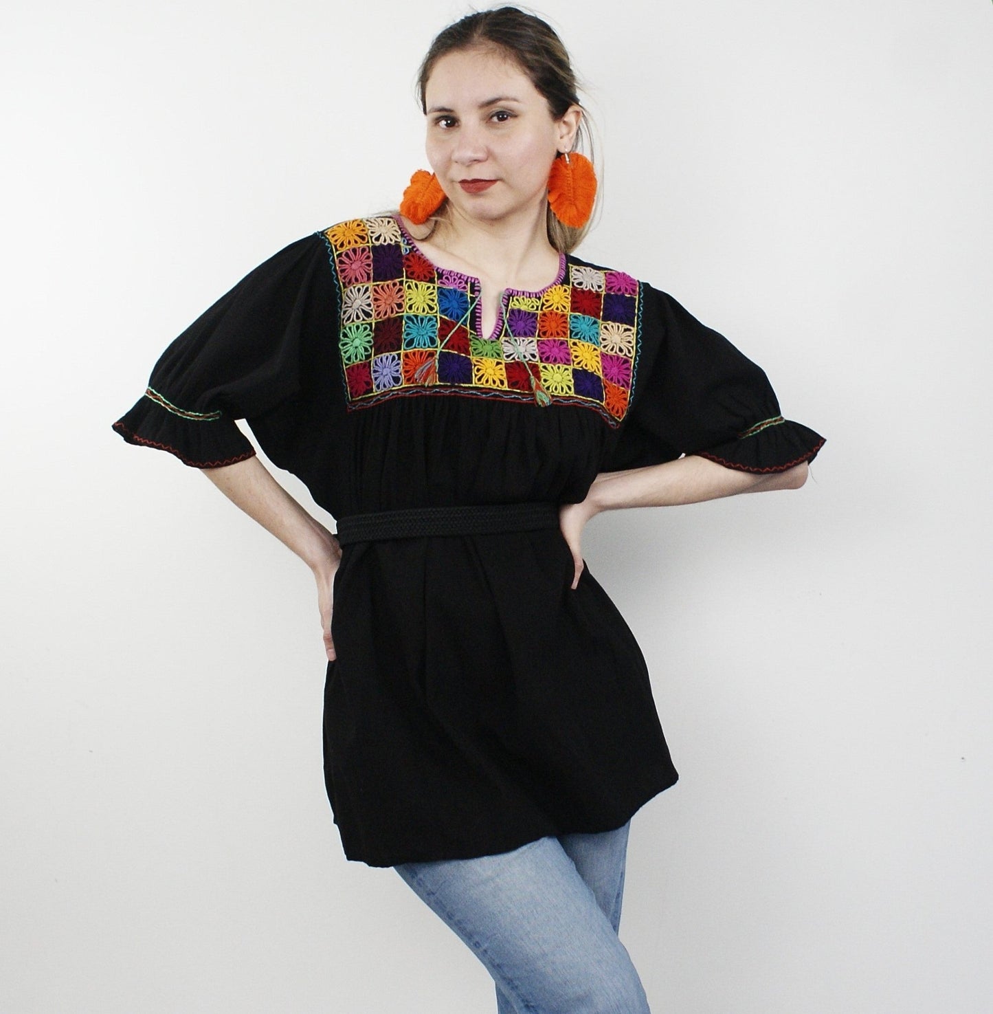 Håndbrodert Bluse Rococo EVOMAR