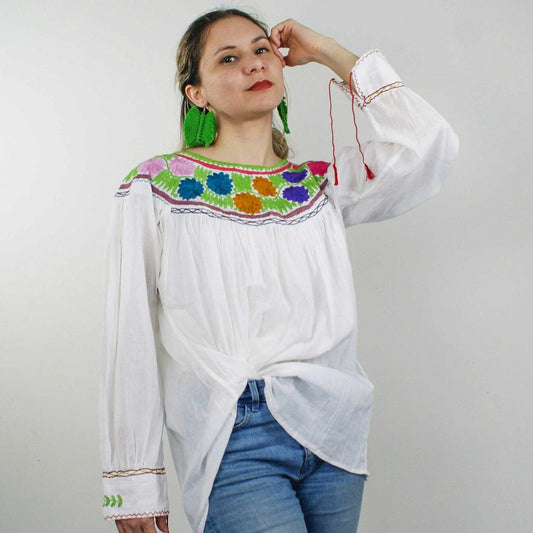 Håndbrodert Sommer Top - Etnikk EVOMAR