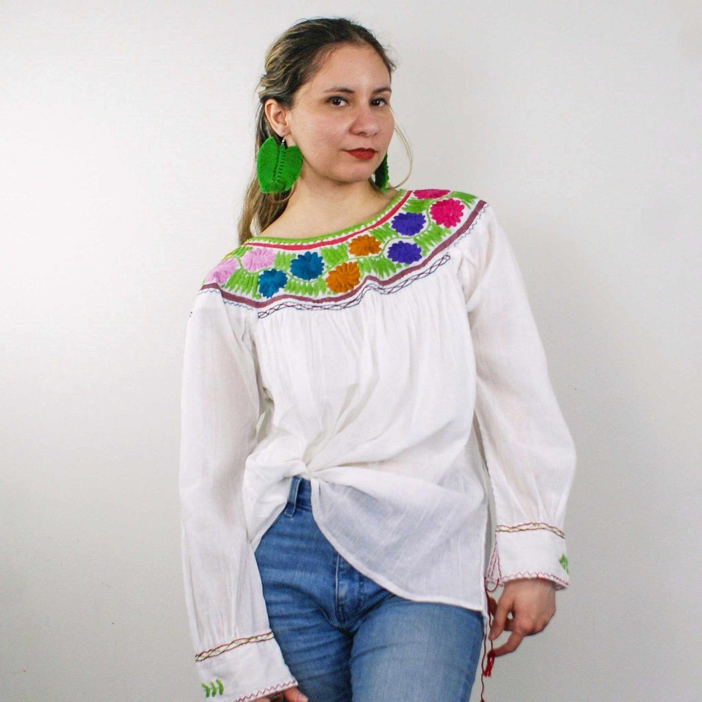 Håndbrodert Sommer Top - Etnikk EVOMAR