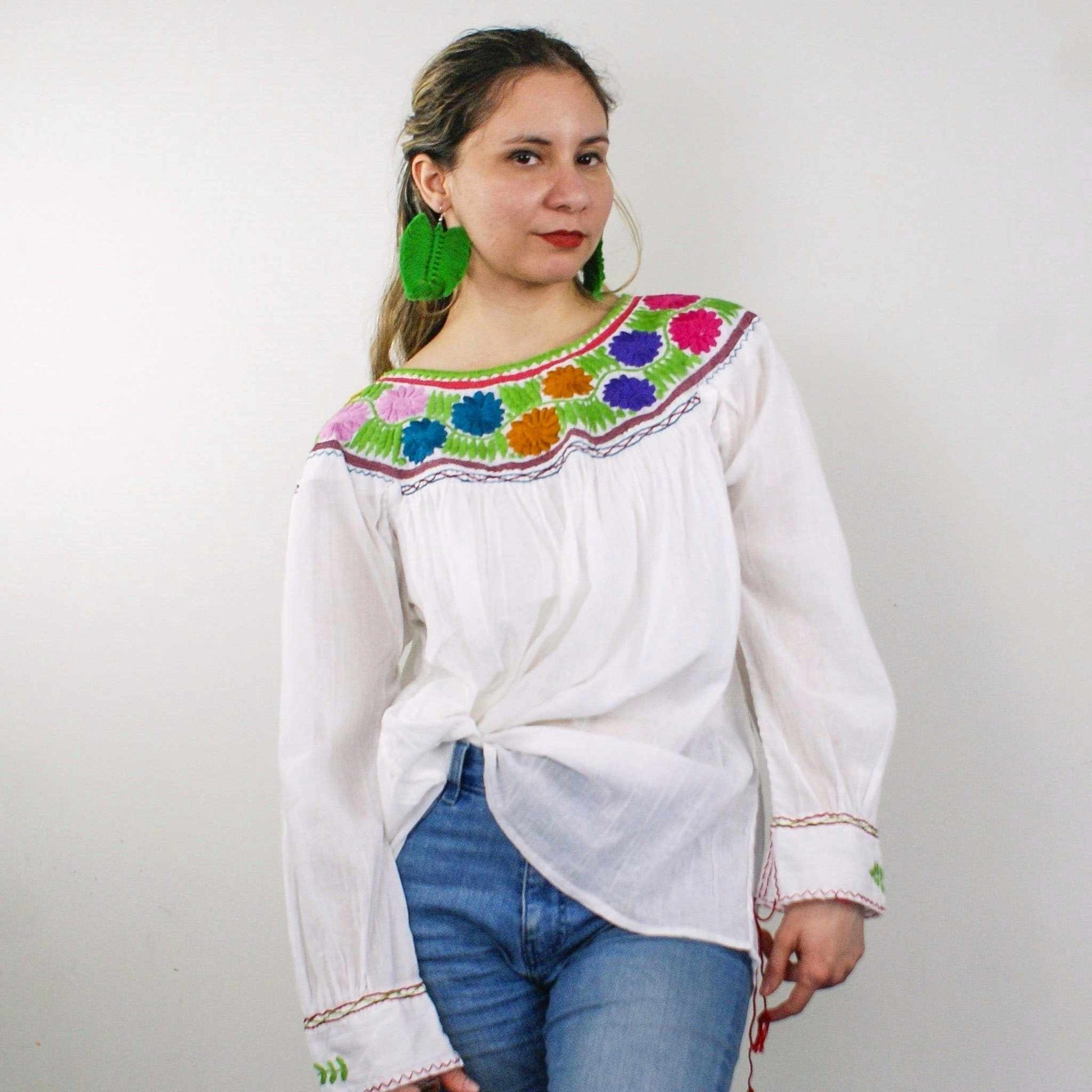 Håndbrodert Sommer Top - Etnikk EVOMAR