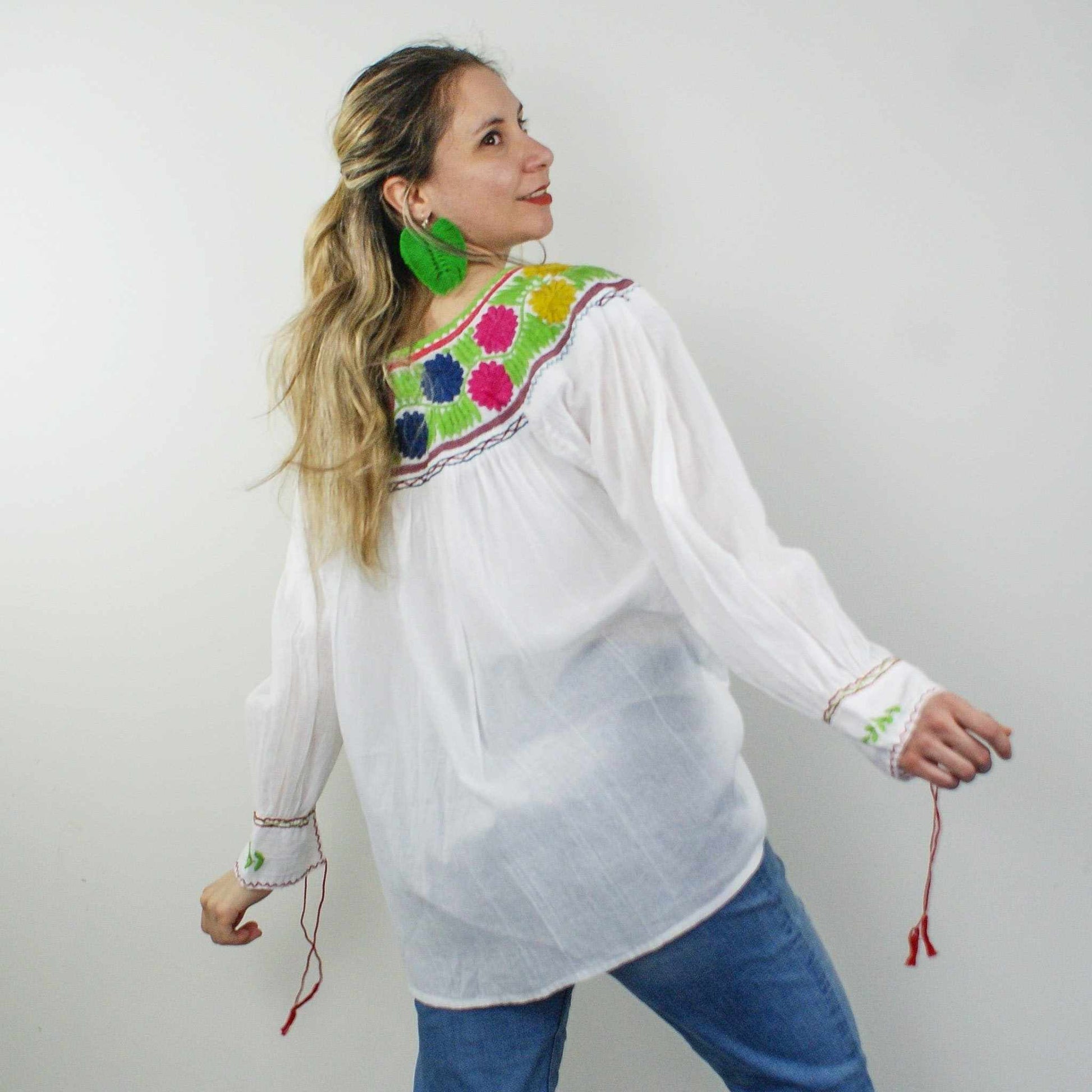 Håndbrodert Sommer Top - Etnikk EVOMAR