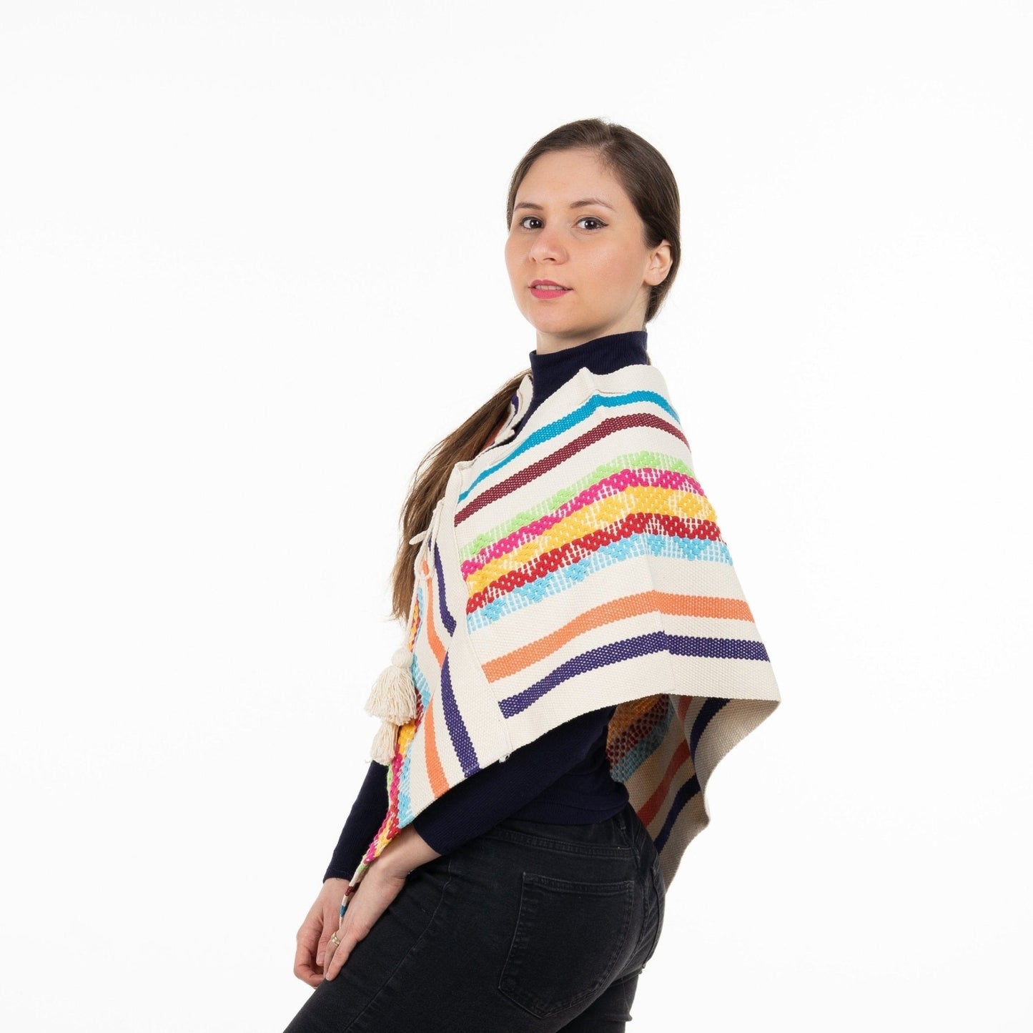 Håndvevd Poncho- Maya EVOMAR