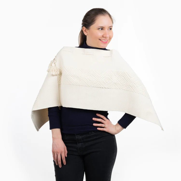 HÄndvevd Poncho- Maya EVOMAR