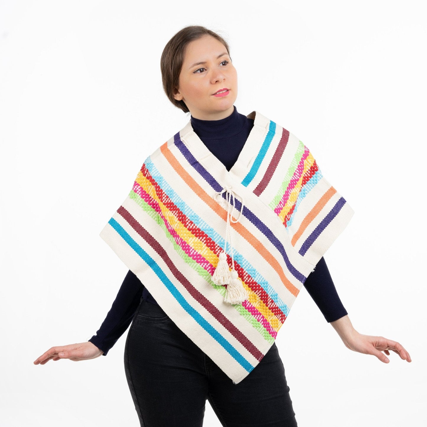 Håndvevd Poncho- Maya EVOMAR
