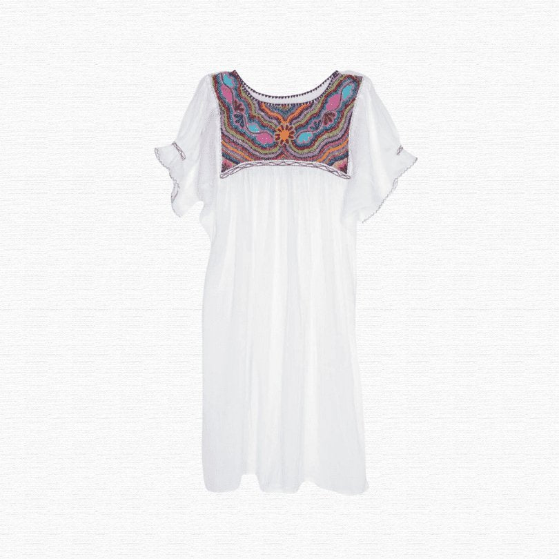 Kjole Brodert Dame EVOMAR