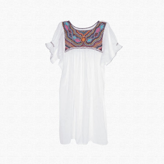Kjole Brodert Dame EVOMAR