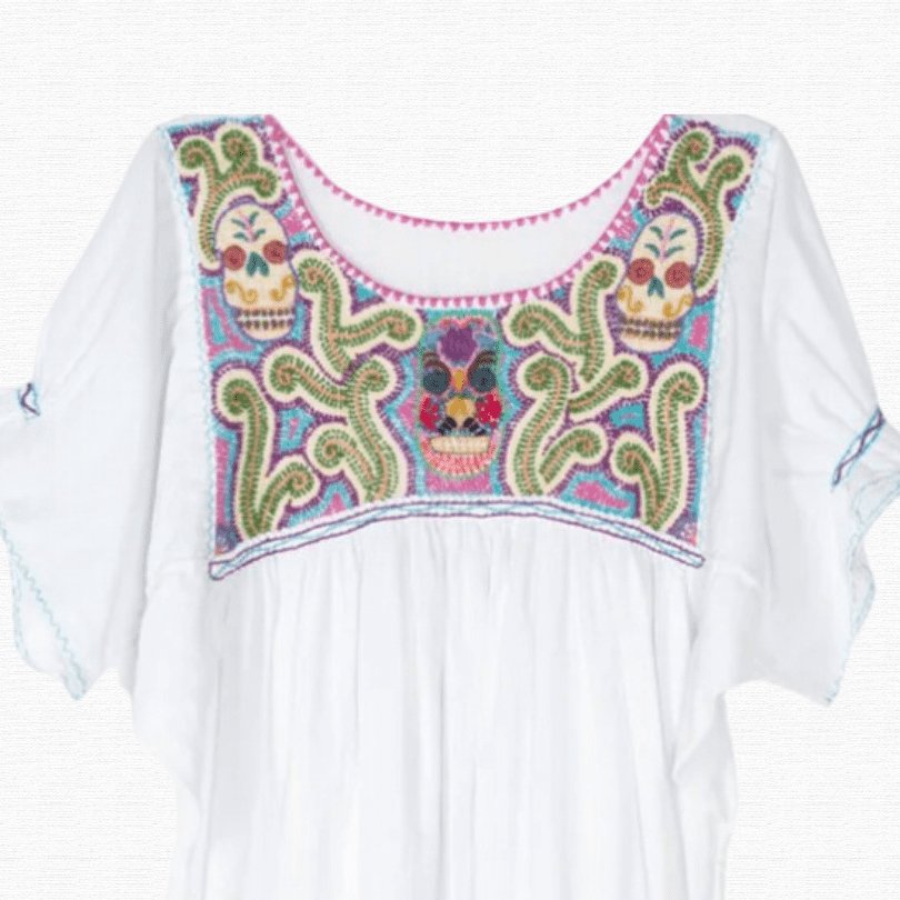 Kjole Brodert- Hodeskall EVOMAR