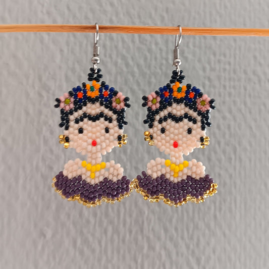 Beaded øredobber  Frida Kahlo EVOMAR