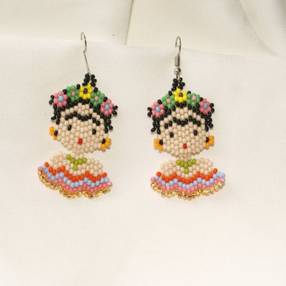 Beaded øredobber Frida Kahlo - EVOMAREVOMAR