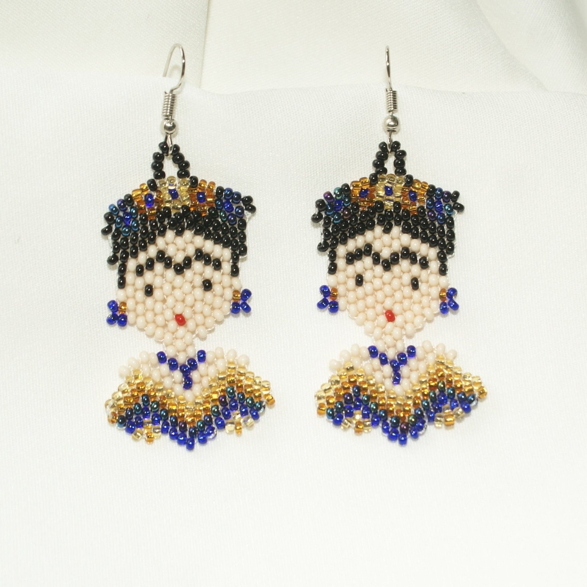 Beaded øredobber Frida Kahlo - EVOMAREVOMAR
