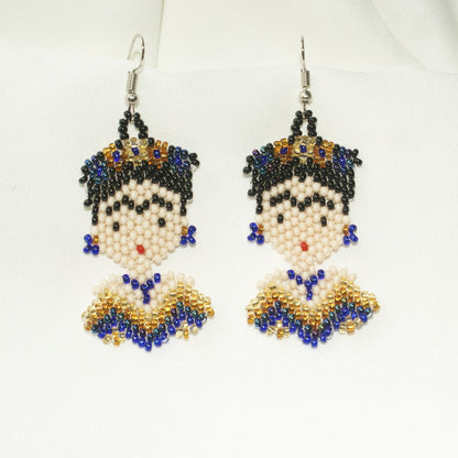 Beaded øredobber Frida Kahlo - EVOMAREVOMAR